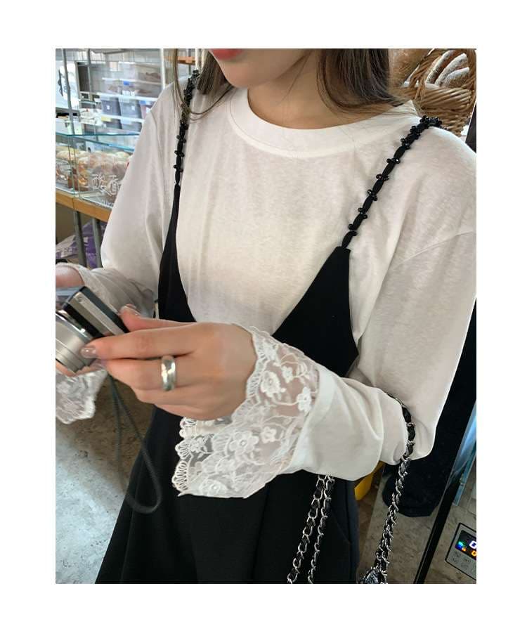 30代ファッション ゆったりワイドサロペット