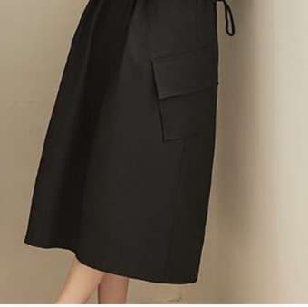 30代ファッション 大人のゆったりスカート