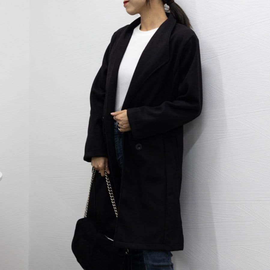 30代ファッション 大人のロング丈チェスターコート
