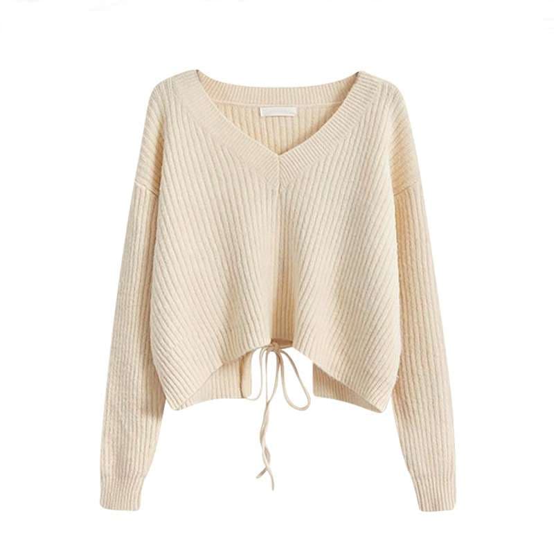 30代ファッション 春風のゆらぎニット