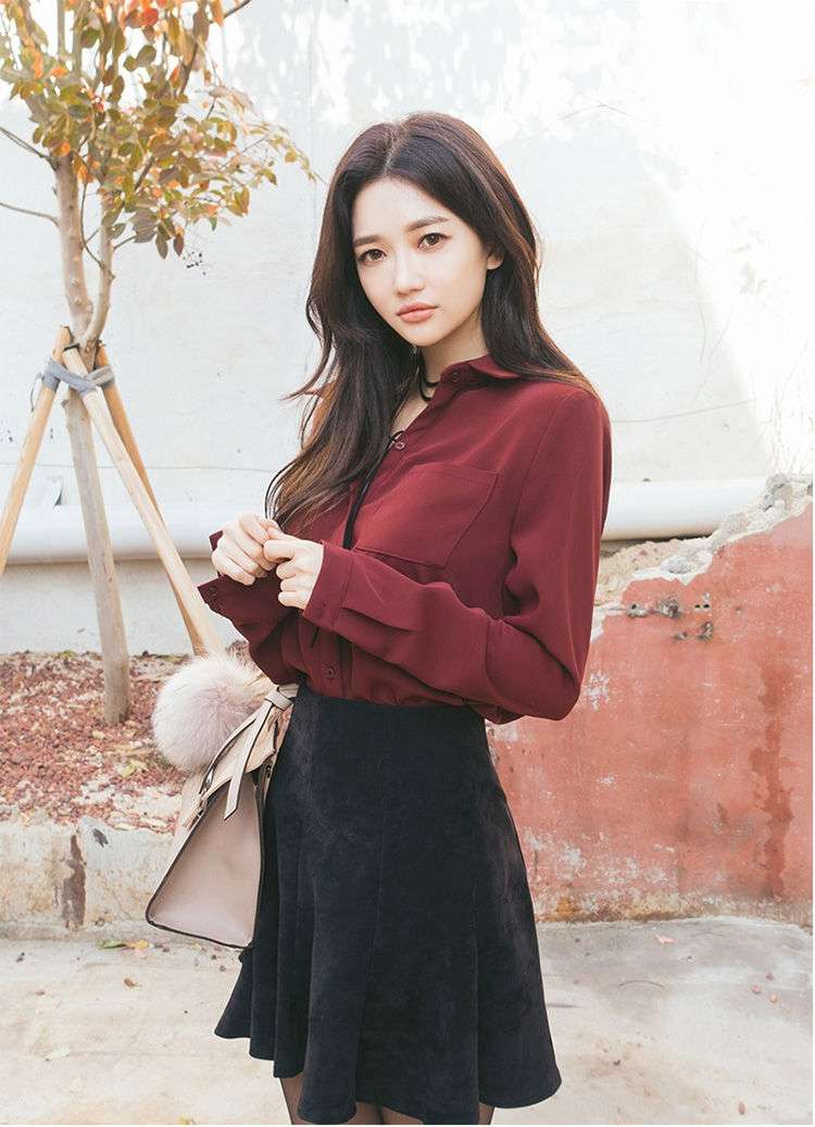 30代ファッション シルエット美人の大人カジュアルシャツ