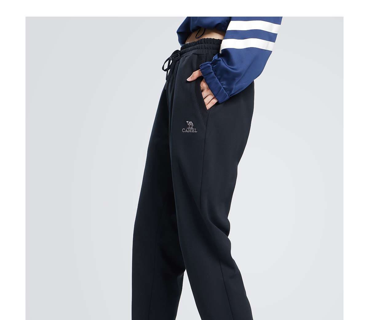 30代ファッション シンプルストレートスウェットパンツ