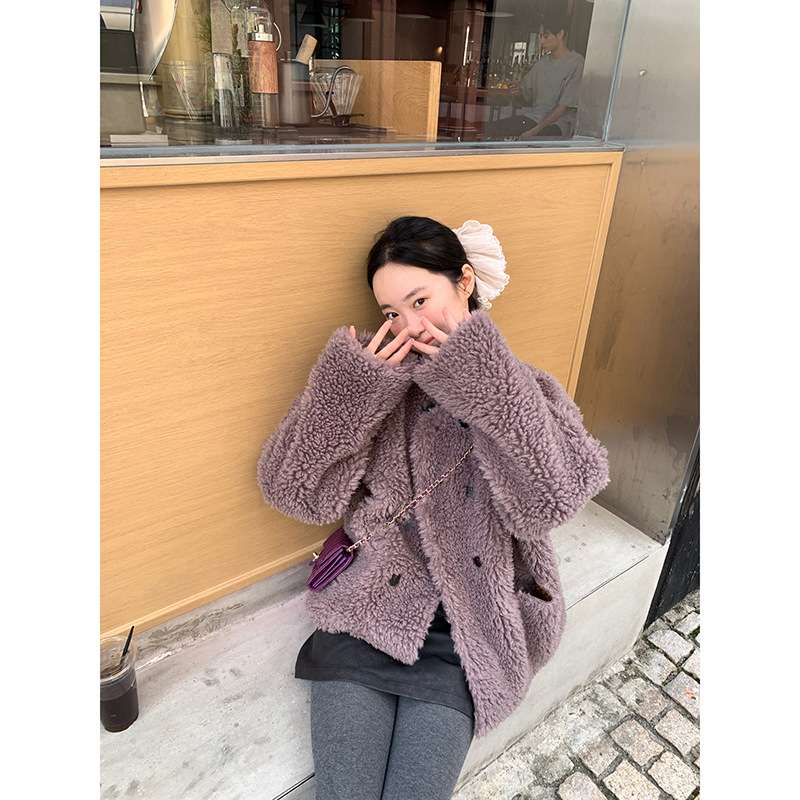 30代ファッション ふわもこボアジャケット