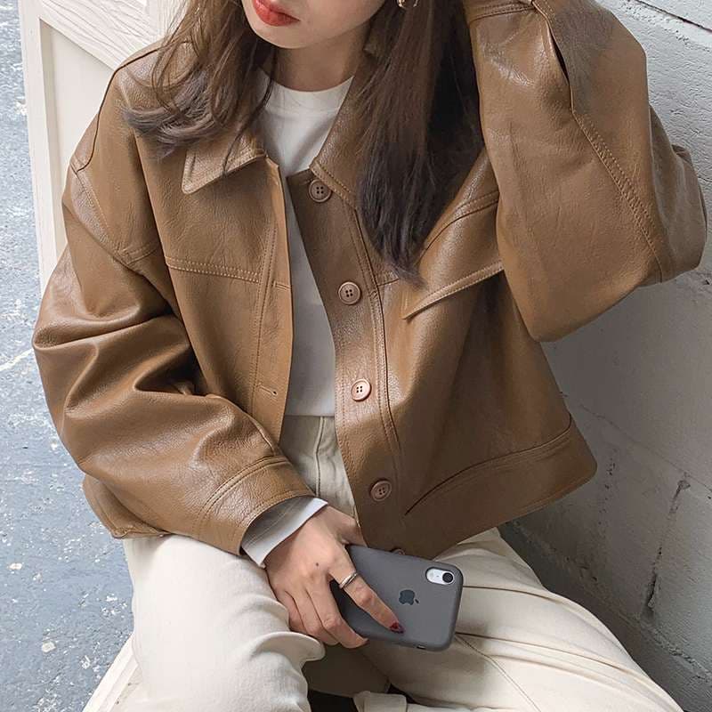 30代ファッション 上質レザージャケット
