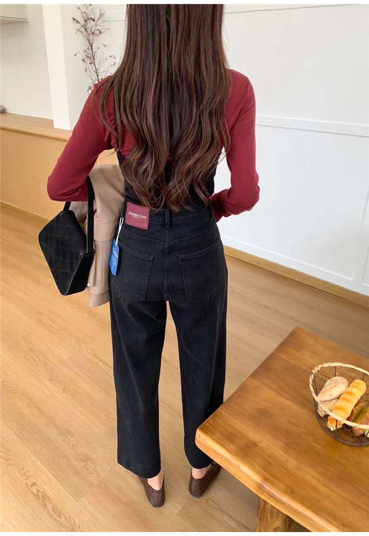 30代ファッション レトロ風ハイウエストワイドパンツ