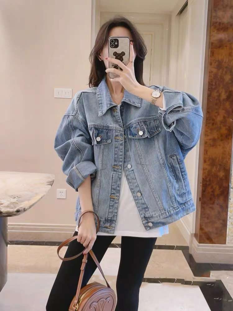30代ファッション  オーバーサイズデニムジャケット