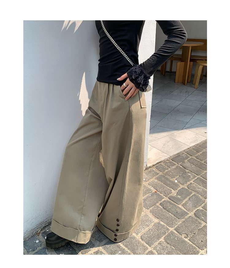 30代ファッション ワイドシルエットロングパンツ