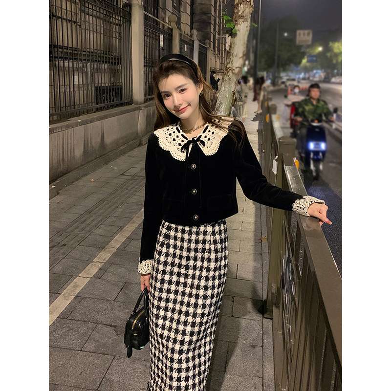 30代ファッション レトロガーリーなセットアップ
