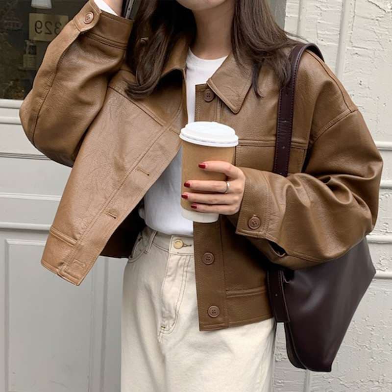 30代ファッション 上質レザージャケット