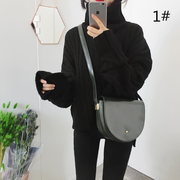 30代ファッション 体型カバー タートルネック編みニットセーター