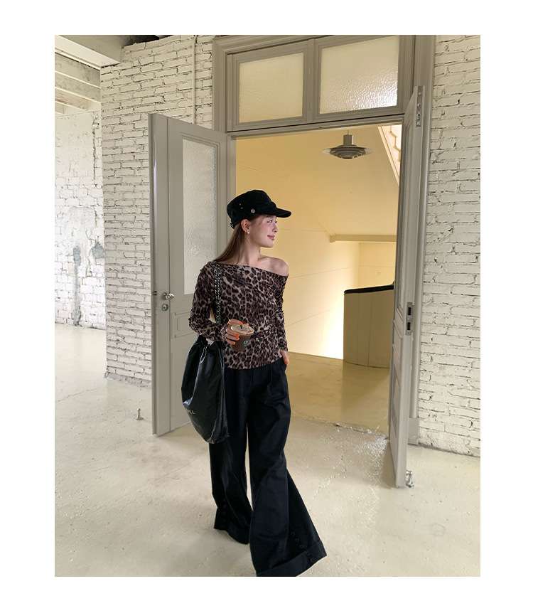 30代ファッション ワイドシルエットロングパンツ