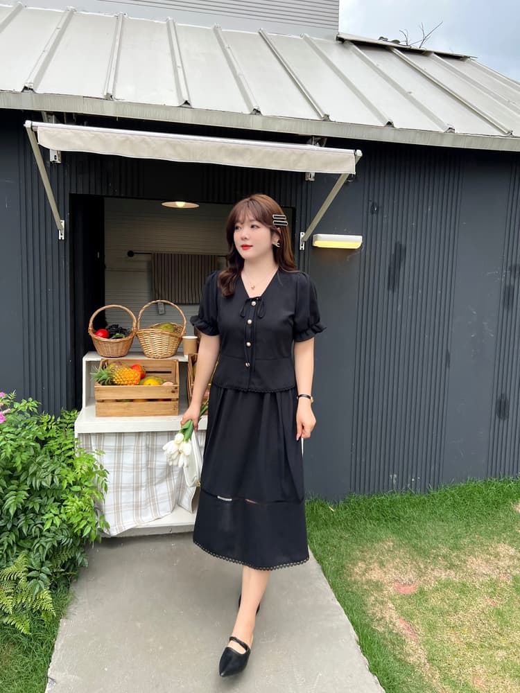 30代ファッション 優雅なレトロ風フレアスカート