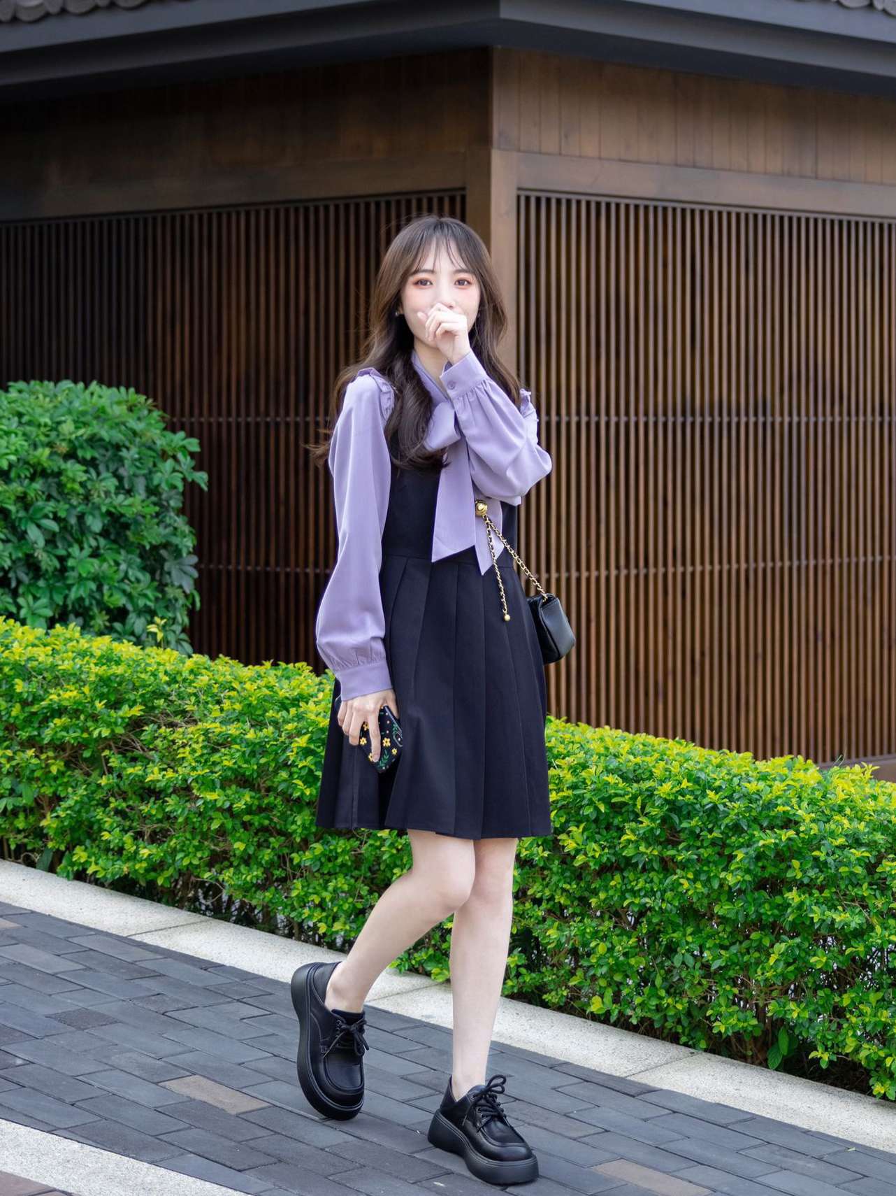 30代ファッション お嬢様風セットアップ
