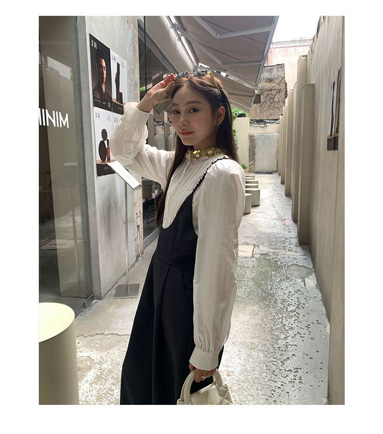 30代ファッション ゆったりワイドサロペット