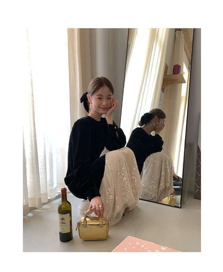 30代ファッション シアーレイヤード大人ワンピース