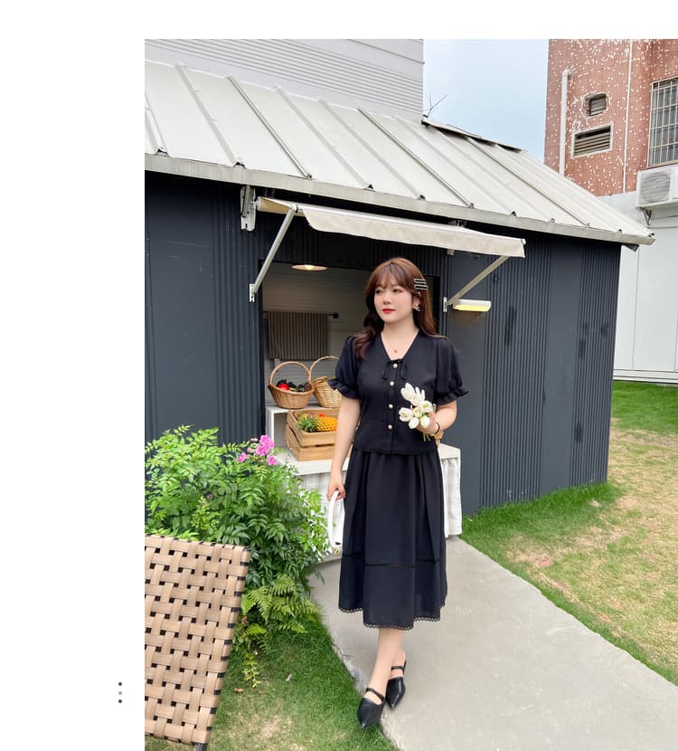 30代ファッション 優雅なレトロ風フレアスカート