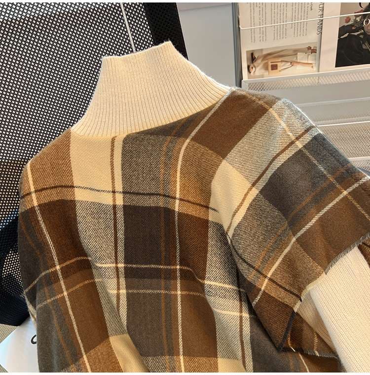 30代ファッション 秋冬の定番タートルポンチョ