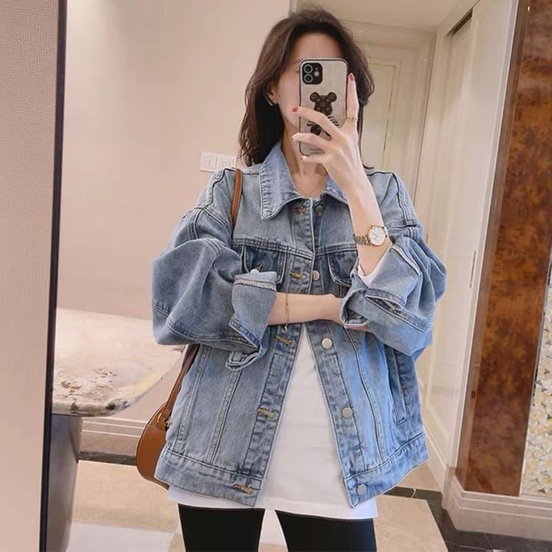 30代ファッション  オーバーサイズデニムジャケット