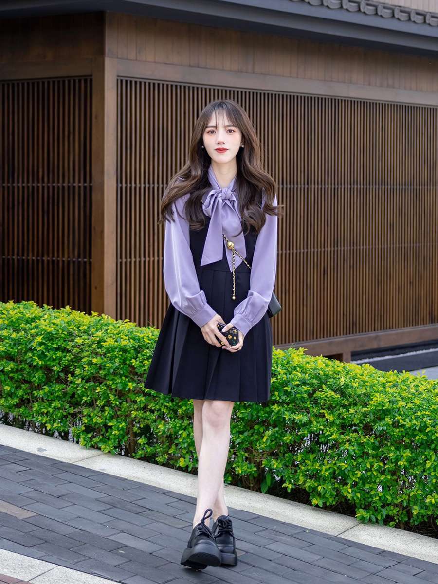 30代ファッション お嬢様風セットアップ