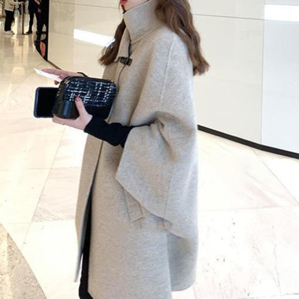 30代ファッション 大人上品ラシャコート ゆったりロング丈チェスターコート