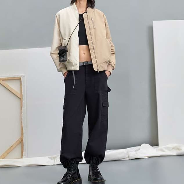30代ファッション ストリート系ボンバージャケット